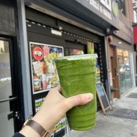 Super delicious green smoothie $9  at Brooklyn Nature Deli in Brooklyn