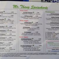 Menu 1 at Mr.Thang in Hannover