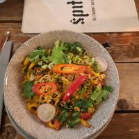 Curry rice noodles with coconut milk at Spitz in Vysoke Tatry