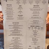 Menu at Spitz in Vysoke Tatry