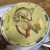 Green curry with tofu (ask for vegan)  at Bua 9 Thai Cuisine in Seattle