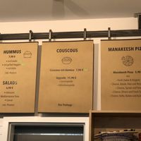 Speisekarte   at Bounour's in Frankfurt