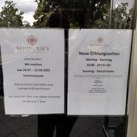 Juli 2023. Also scheint grundsätzlich noch offen zu sein at Bounour's in Frankfurt