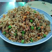 Fried rice the way I remember it with 'pork' at Vegsu in Panama City