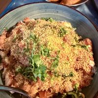  Vegan Samosa Chaat appetizer   at I Love Curry in Naples