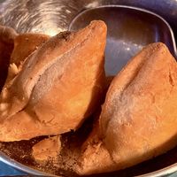 Vegan samosas appetizerr  at I Love Curry in Naples