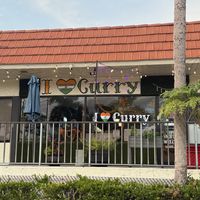 Front of restaurant from parking lot  at I Love Curry in Naples