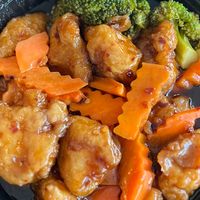 Vegan General Tso's Magic at Sunflower Vegetarian Restaurant in Vienna