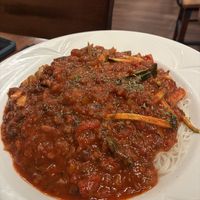 Bolognese with rice noodles #N7  at Sunflower Vegetarian Restaurant in Vienna