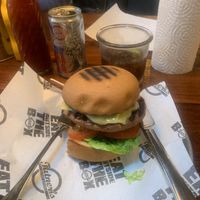 Burger  at Tatner's Street Kitchen in Rye