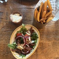 Salad not vegan but could request no cheese  at Old Bell Rye in Rye