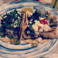 Vegan steak tacos at Diego's Cantina in University City