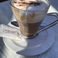 Cappuccino with soy milk  at Marvent in Ibiza