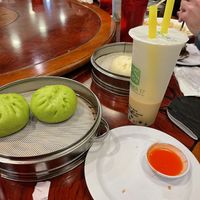 Vegan bao and oat milk boba  at Corner 17 in St Louis