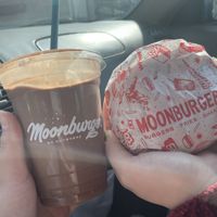 Shake & burger  at Moonburger in Kingston