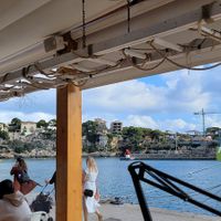 The view from the outdoor seating at Faro Gastrobar in Mallorca