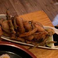 Tempura with vegetables  at Little Tokyo in Leeds
