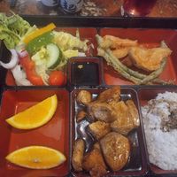 Chicken bento box at Little Tokyo in Leeds