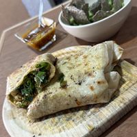 Tofu burrito and amazing Guacamole   at LunchV - Delivery Only in Mexico City