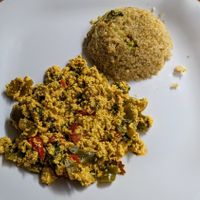 Tofu with peppers & quinoa w/ broccoli at LunchV - Delivery Only in Mexico City