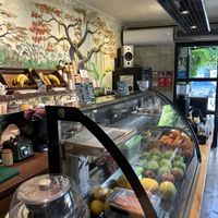 Blick auf die Bar und Regenwald Wandbemalung  at City Bliss in Athens