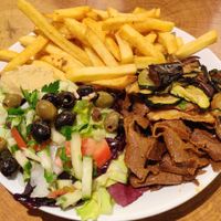 Seitan box 9€. Really tasty and cheap! at MUC - Oliva - T2 in Munich