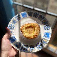 pastel de belém  at Amarama Vegan in Sao Paulo