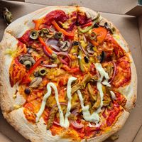 Vegan Shawamma und 
vegan California at New York Pizza in Noordwijk