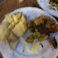 Cauliflower and jacket potato   at Diferent in Mallorca