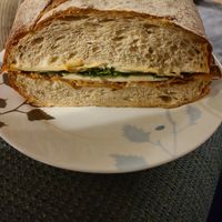 1/2 of a dogwood sandwich. Soo good! #Veganuary at For Goodness Bake in Calgary