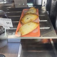  Cheez Onion Handpie. Tastes like an onion/potato baked perogy. SO GOOD at For Goodness Bake in Calgary