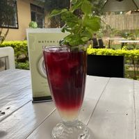 Hibiscus tea   at Green Bean in Kampala