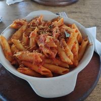 Pasta with dried tomato and herb sauce (€12.90) at Peter Café Sport in Faial