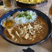 Tofu with peanut sauce and Rice   at Peter Café Sport in Faial