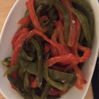 Roasted bell peppers at Cella Bar in Pico