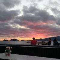 The view from our table... at Cella Bar in Pico