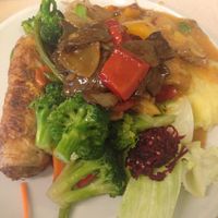 May have overestimated my hunger... at Vegan City - Husitska in Prague