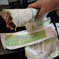 Wrap a decent size. at Veganland in Frankfurt