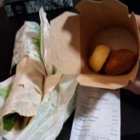 Only one nugget in the box... at Veganland in Frankfurt