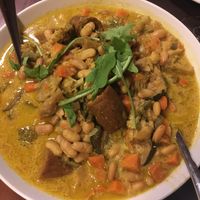 Vegan feijoada at Caldeiras & Vulcoes in Sao Miguel