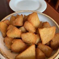 Fried yams   at Caldeiras & Vulcoes in Sao Miguel