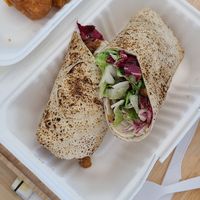 Chickpea Caesar Wrap #Veganuary at Plant City X in Warwick