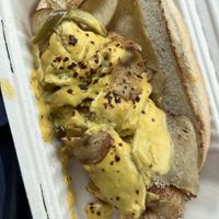 Philly cheesesteak (I would not order this again)  at Plant City X in Warwick