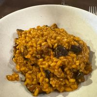 Risotto con nata de coco at Albaroque in Carballo