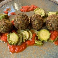 Italian inspired home made falafel   at Il Melograno in Terruggia