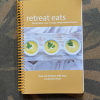Their cookbook  at Sugar Ridge Retreat Centre in Tay