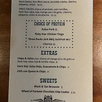 Cove bar menu  at McMenamins in Kalama