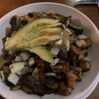 Jamaican Rice Bowl with added Tofu  at McMenamins  in Olympia