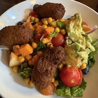 Buddha bowl with extra falafell  at Wicklow Heather in Laragh