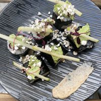 Kasha and thai basilic maki   at brEAThe Restaurant | Sushi végétal à Paris in Paris